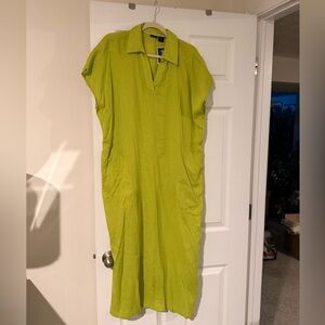 Tahari Lime Green Maxi Dress